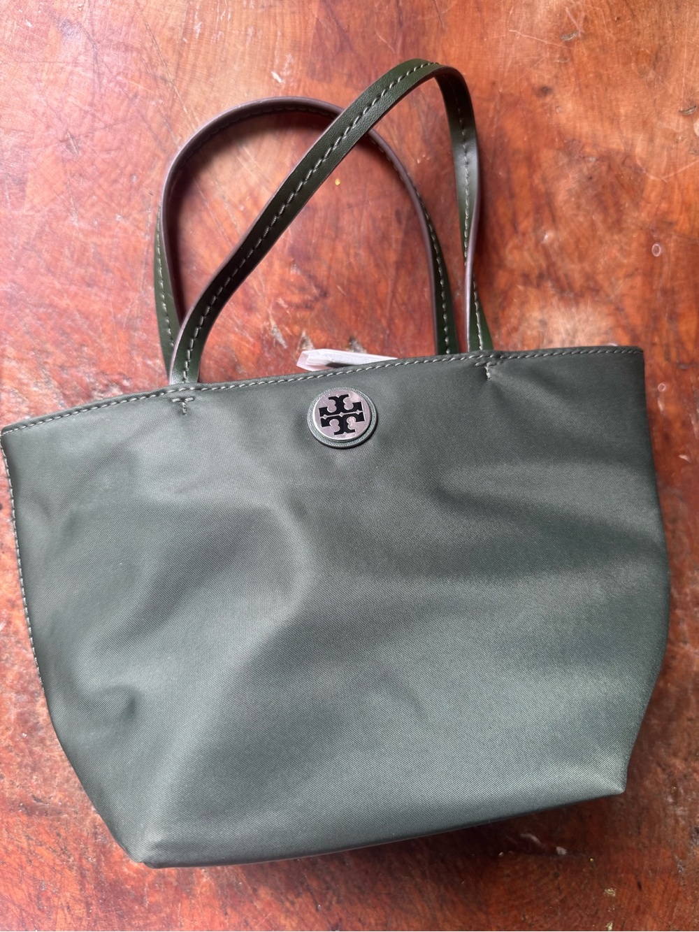 Tory Burch nylon mini tote with logo medallion
